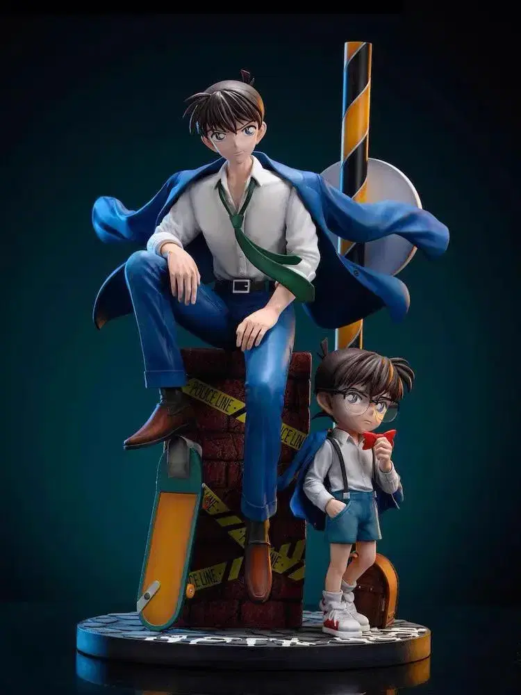 (In Kind)Wondee Kudo Shinichi Conan Resin Statue Limited Detective Conan Figure