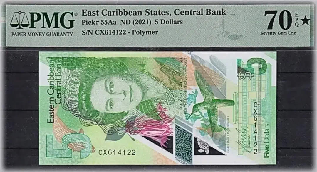 *상품번호 E-20*East Caribbean 5dollars pmg70