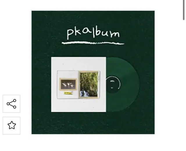 폴킴 pkalbum / Dark Green LP