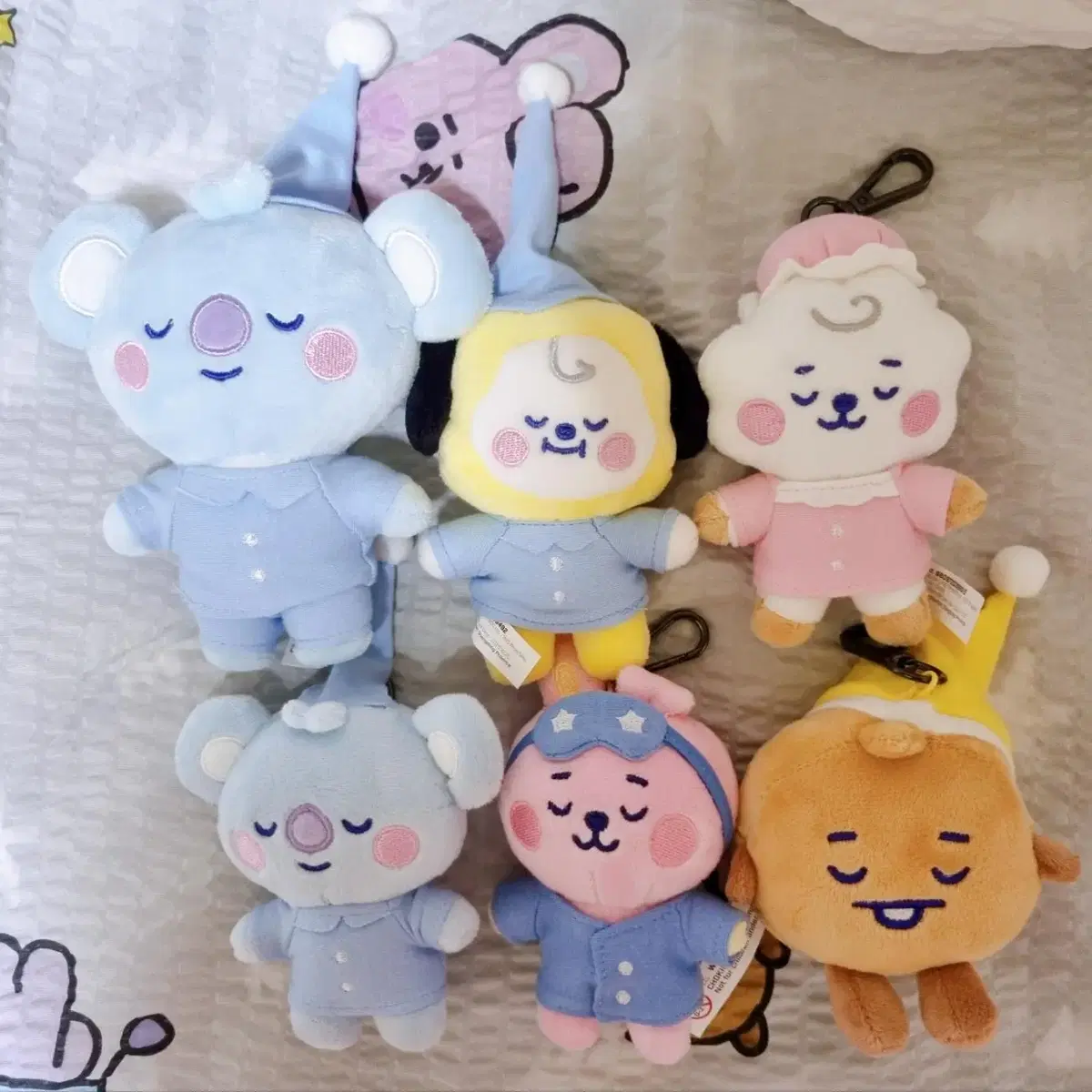 BT21 베이비 코야 드림 오브 베이비 파자마 인형+백참