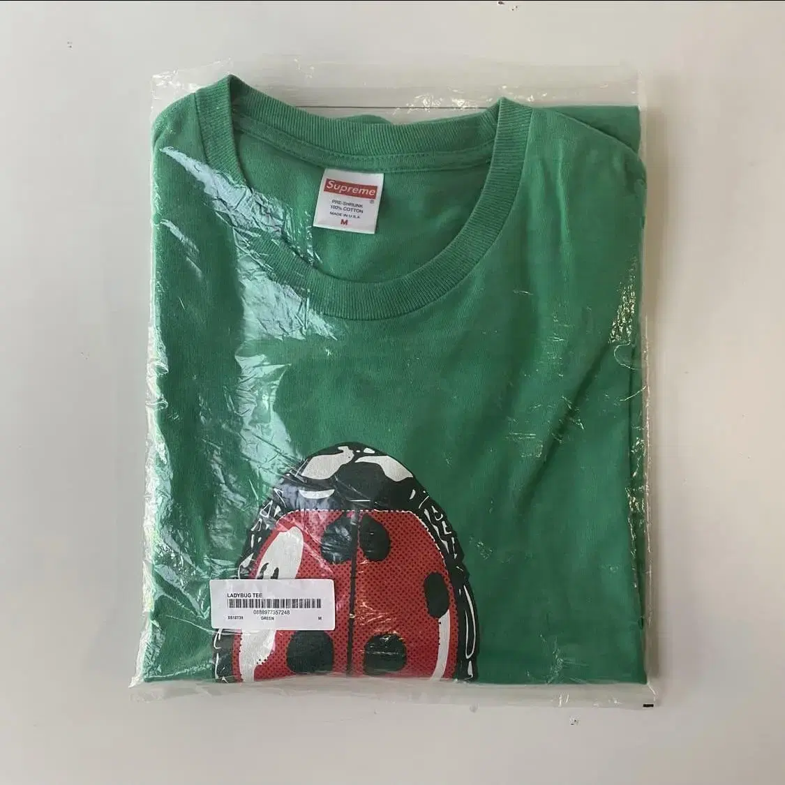 [M] 18SS Supreme Ladybug Tee Green