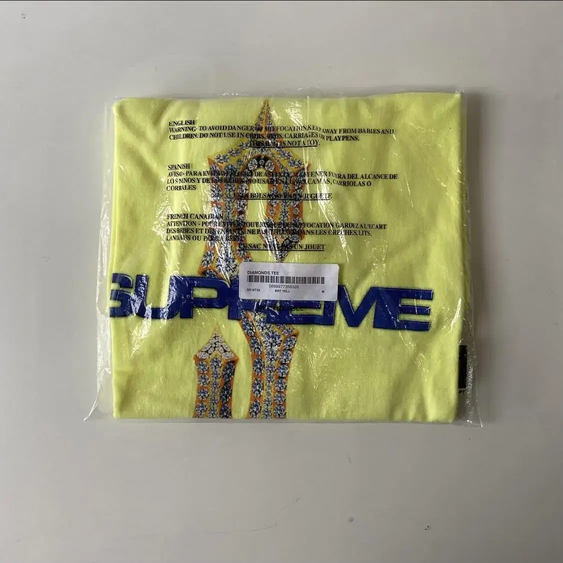 [M] 18SS Supreme Diamond T-Bright Yel