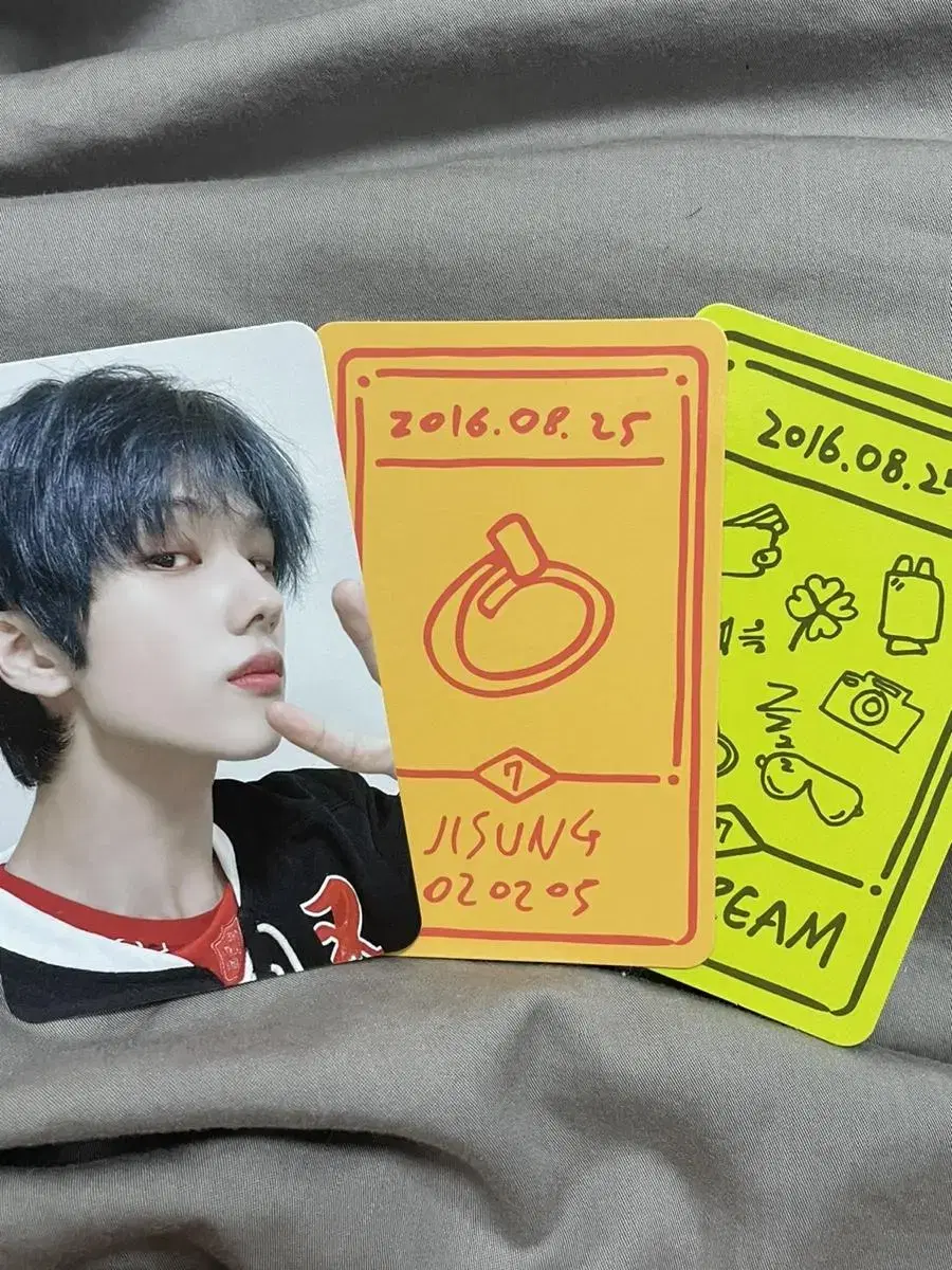 7th Anniversary Lucky Card nct Dream jisung AmuletPoka