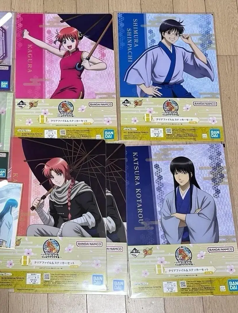 Gintama Ichibankuji Clearfile Kagura Kamui Shinpachi Katsura