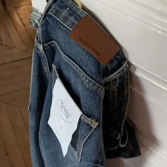 위드아웃썸머 grain denim pants (m size)