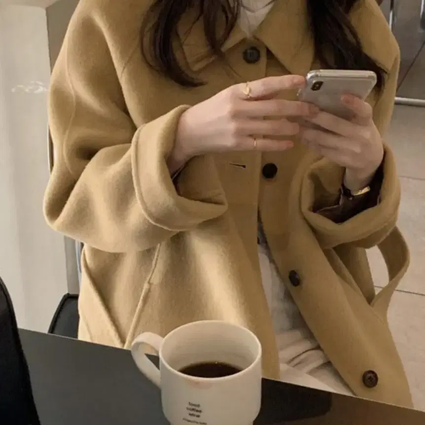 미뉴에트 울100 핸드메이드 코트 Beiny handmade coat