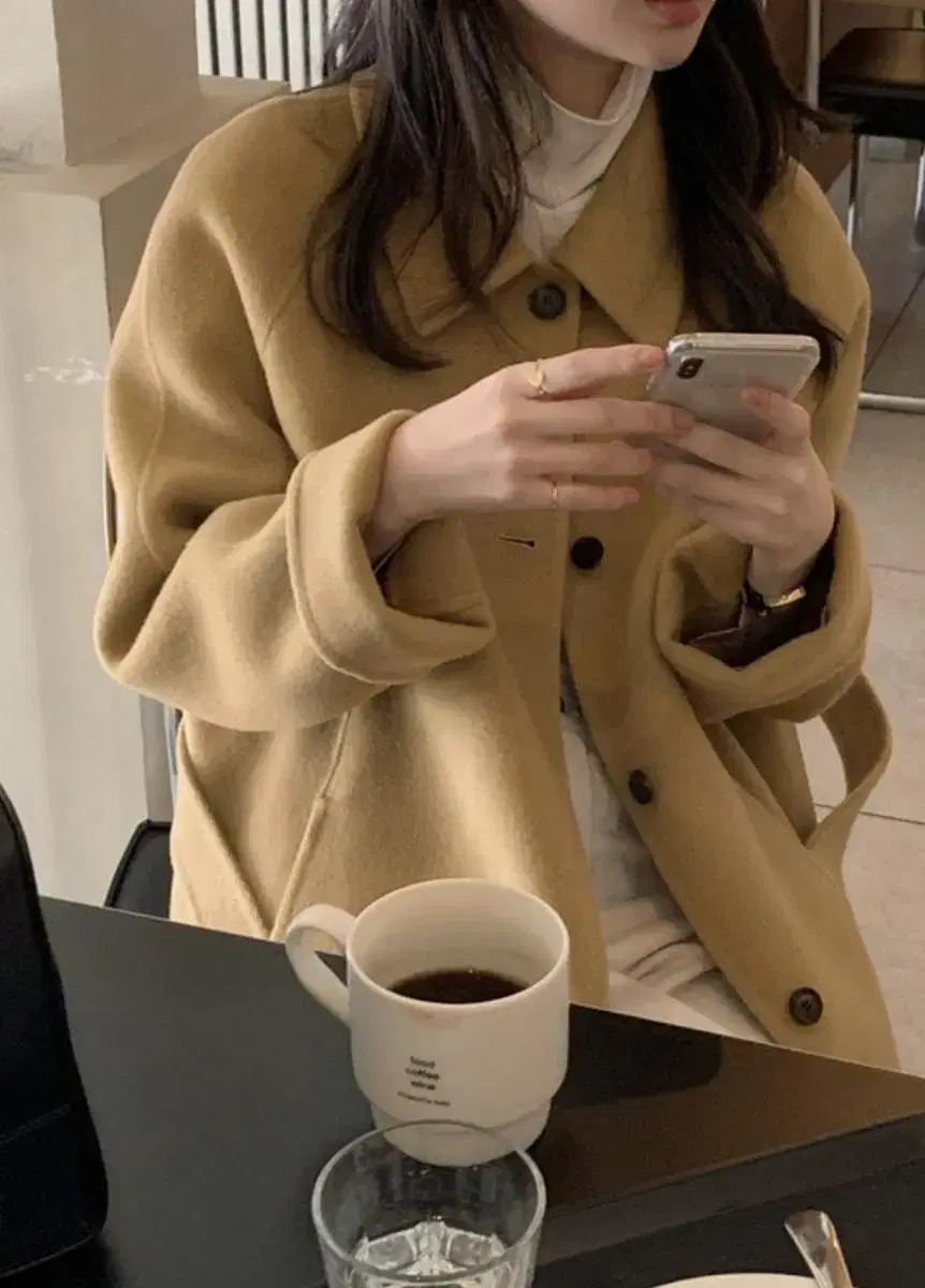 미뉴에트 울100 핸드메이드 코트 Beiny handmade coat