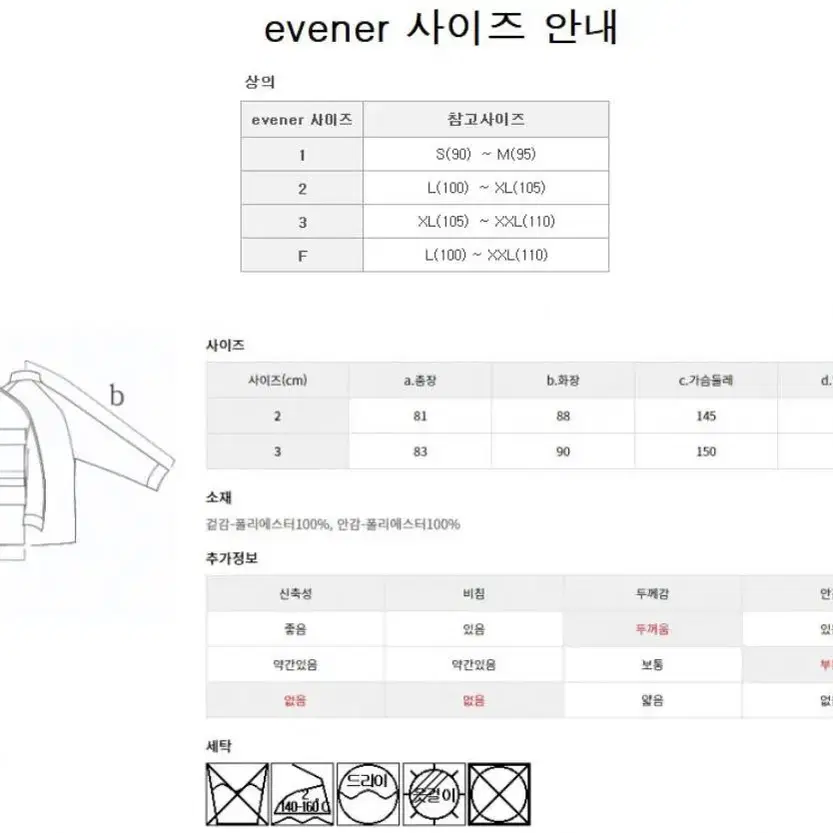 Evener 오버랩 쉘터 파카 XL