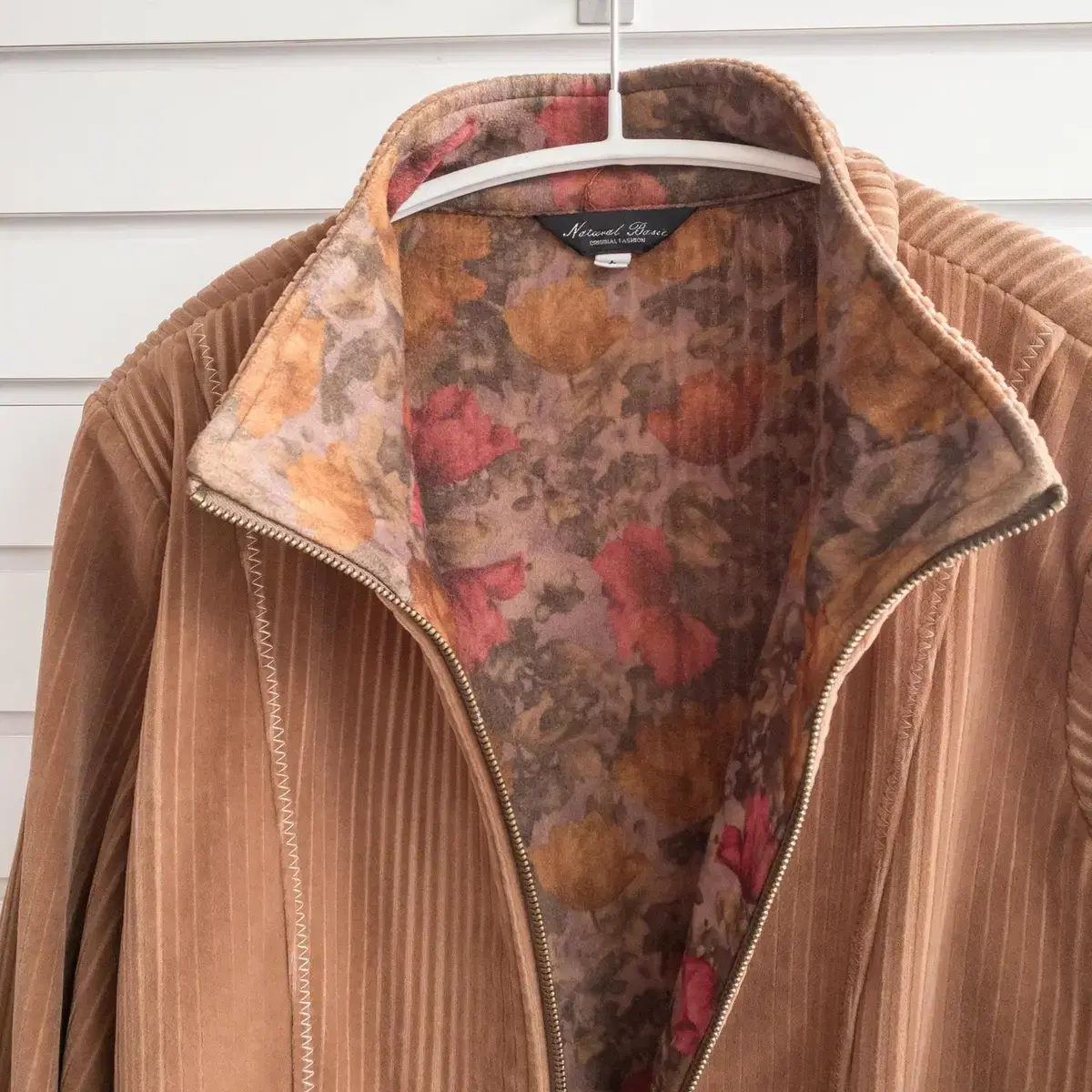 [W] Vtg velvet suede jacket