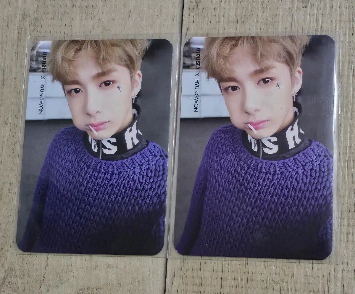 Monsta x hyungwon sells beetroot photocard (monstax chae hyungwon photocard)