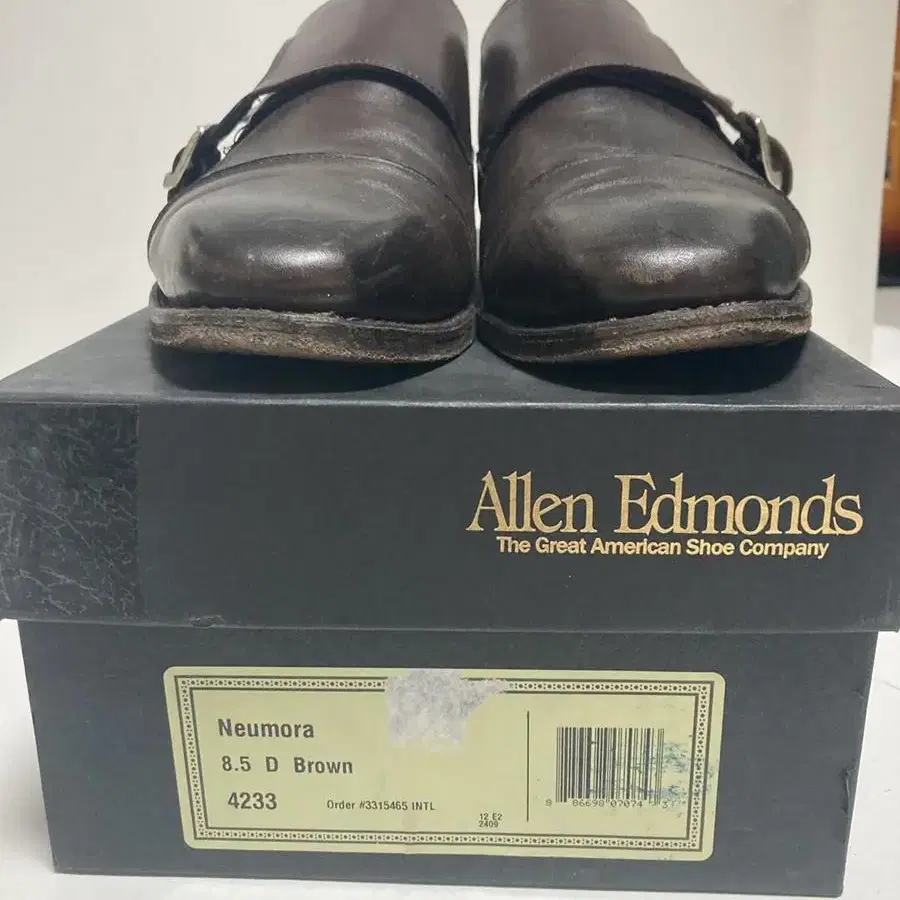 Allen Edmonds 알렌에드몬즈 뉴모라 더블몽크 8.5D