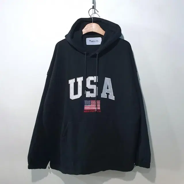 SS신상) USA 패치 자수 스트링 후드티 3color