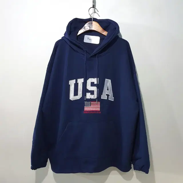 SS신상) USA 패치 자수 스트링 후드티 3color