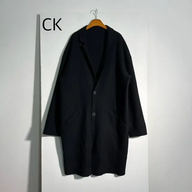 Ck wool 94% 롱코트 L