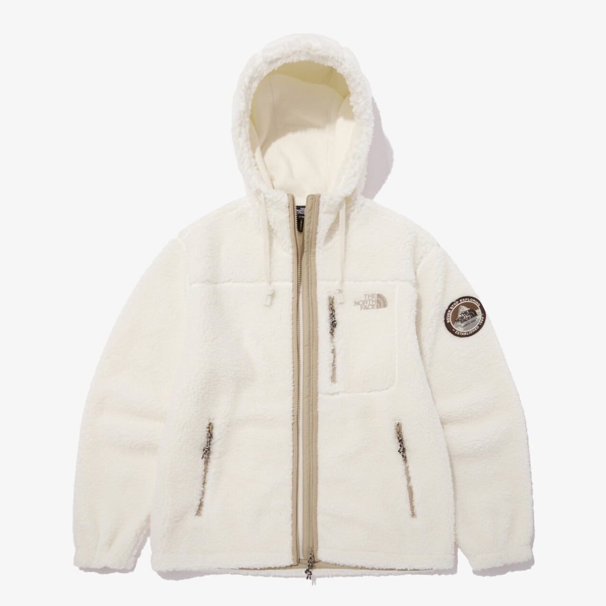 The North Face Poggle Furless Fleece Ivory Size 95(M)