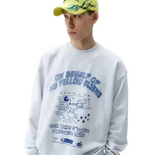 Sculptor Alien Sweatshirt White Melange