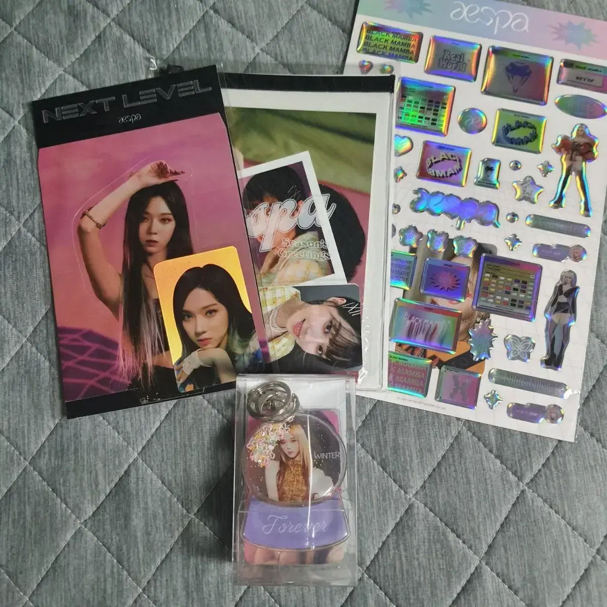 [unsealed] aespa winter smtown &store official goods photocard