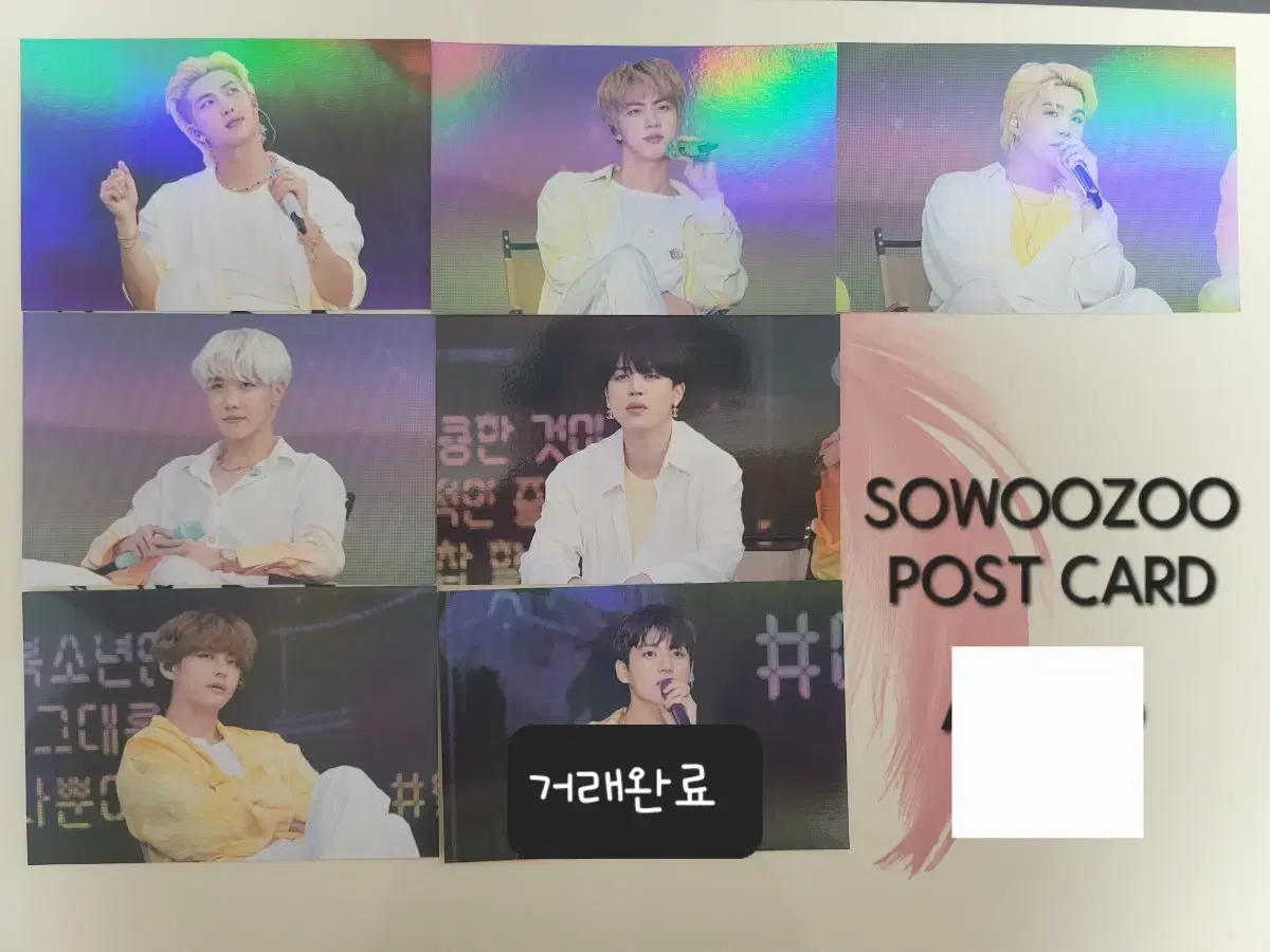 BTS bangtan microcosm hologram postcard postcards