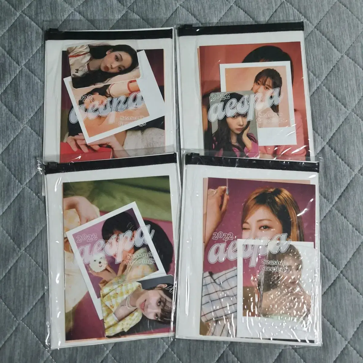 [unsealed] aespa seasons greetings season's greetings photopack smtown &store official goods photocard