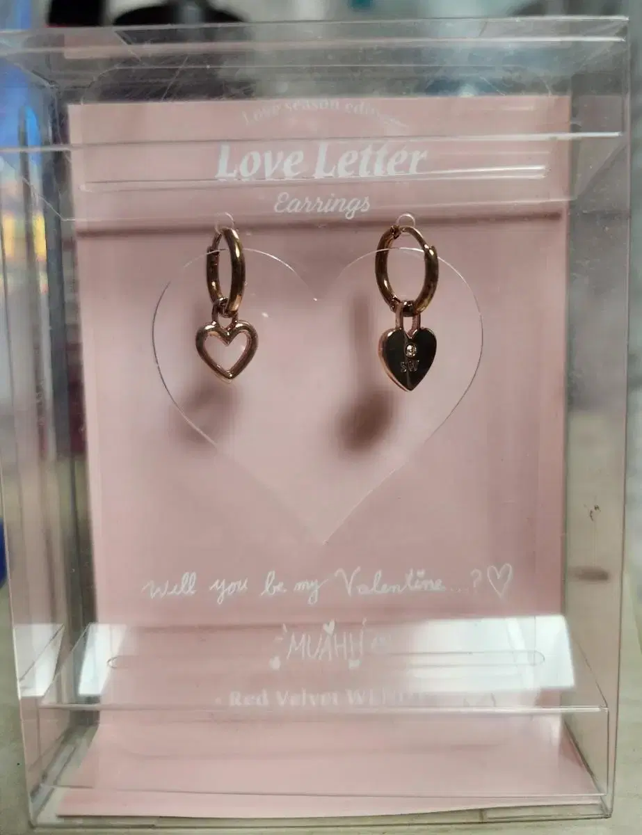 Red velvet wendy love letter earrings sealed sells at cost price