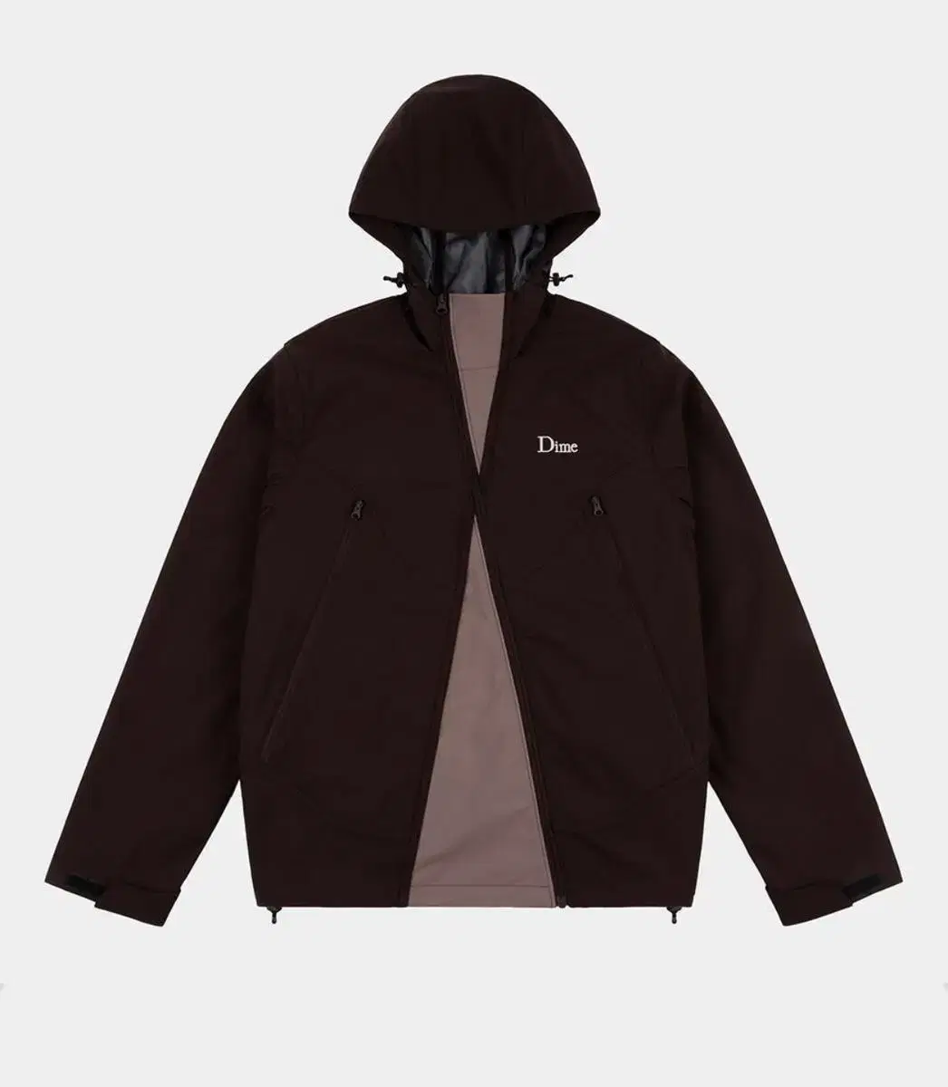 [L] Dime Extreme Windbreaker Espresso