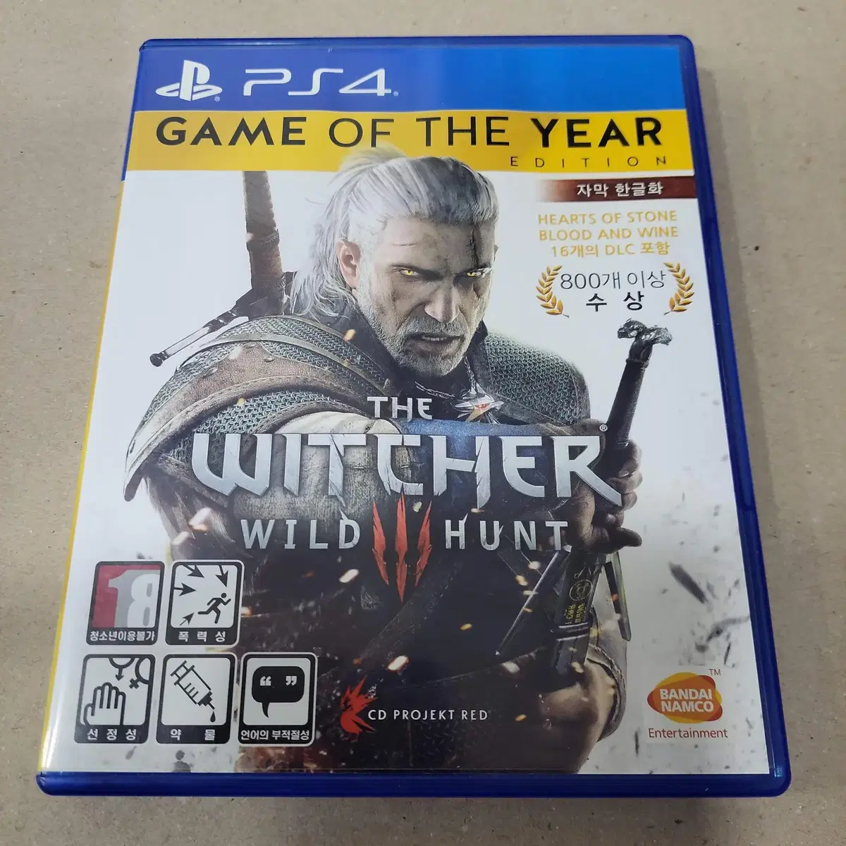 [중고] PS4 더위쳐3GOTY/액션RPG/witcher/늑대사냥꾼/고티