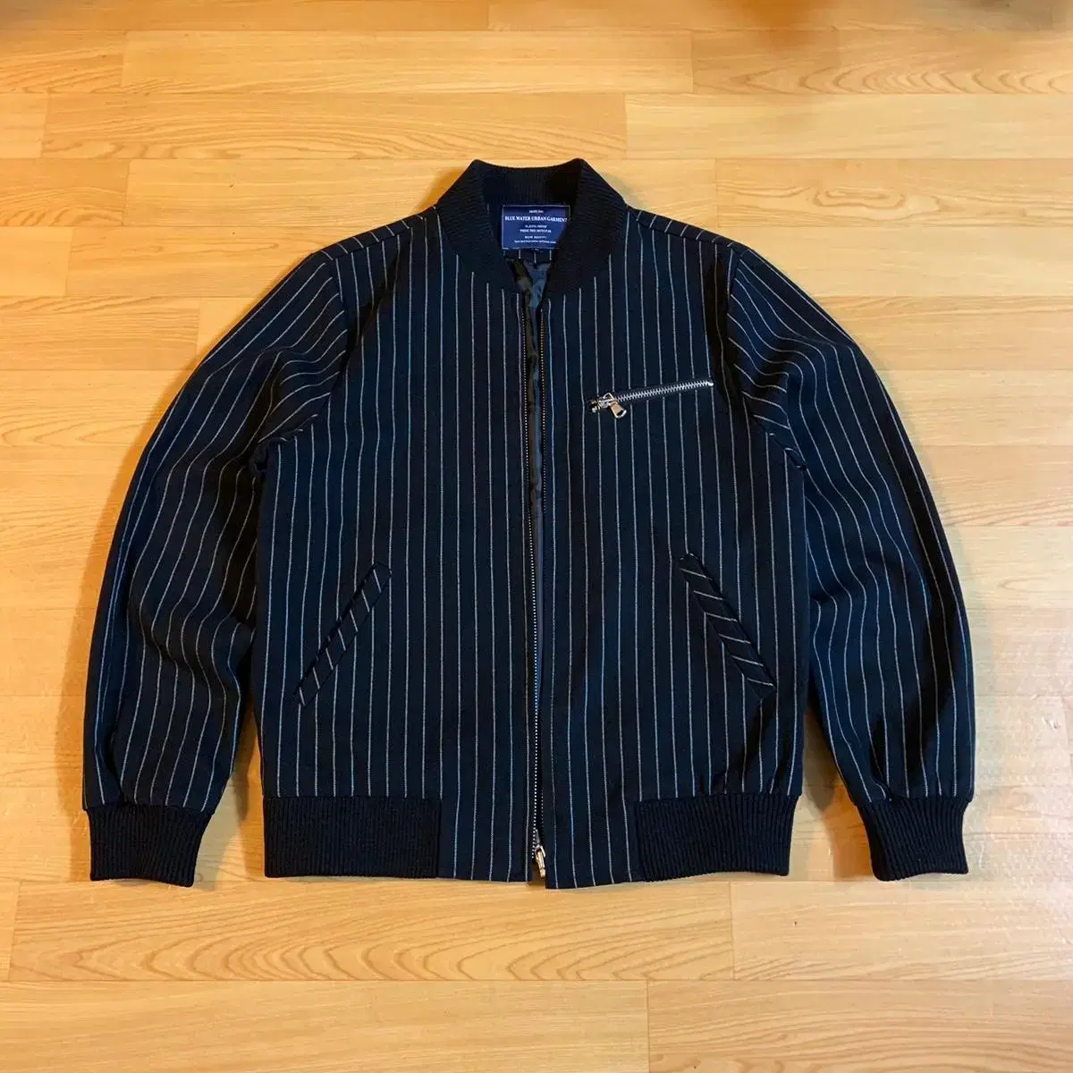 Bluewater Stripe Blouson Jacket L