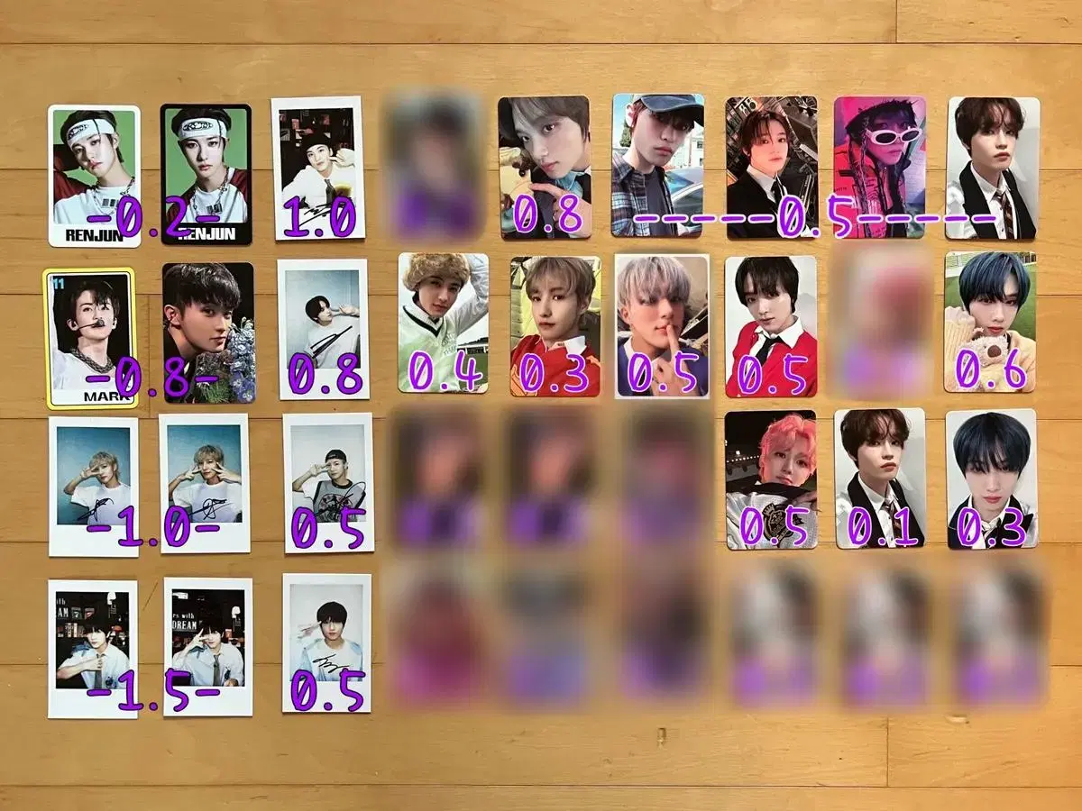 NCT Dream ISTJ photocard pola unreleased photocard sell MarkRenjunJenoHaechanJaeminChenleJisung