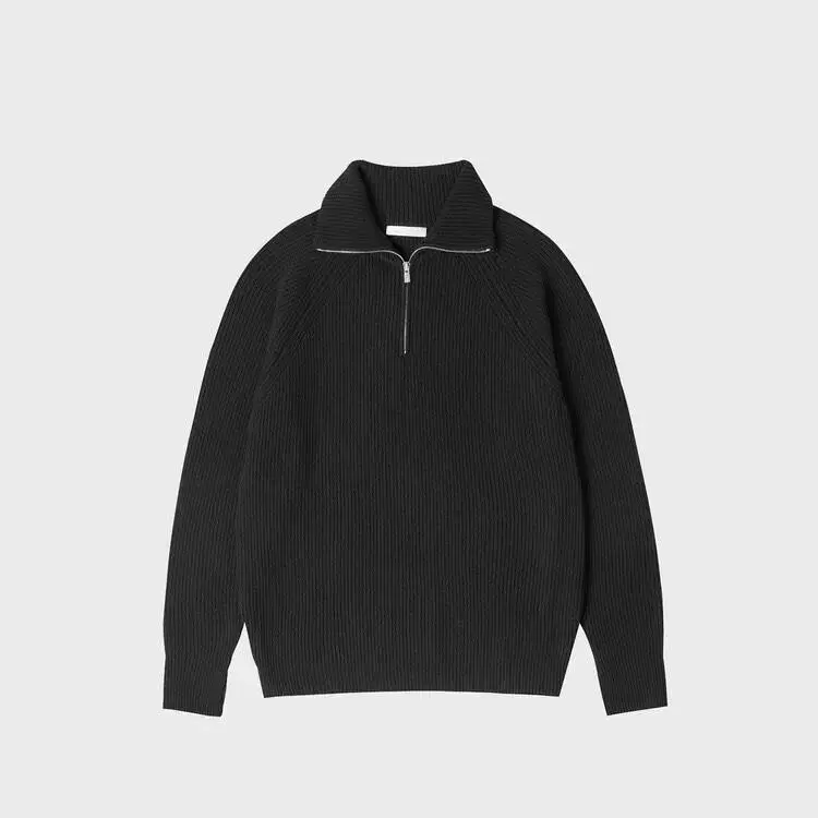 2) Walthwale Movement Half Zip Up Black