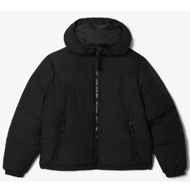 LACOSTE 남성 경량 후드 다운 푸퍼 (black)