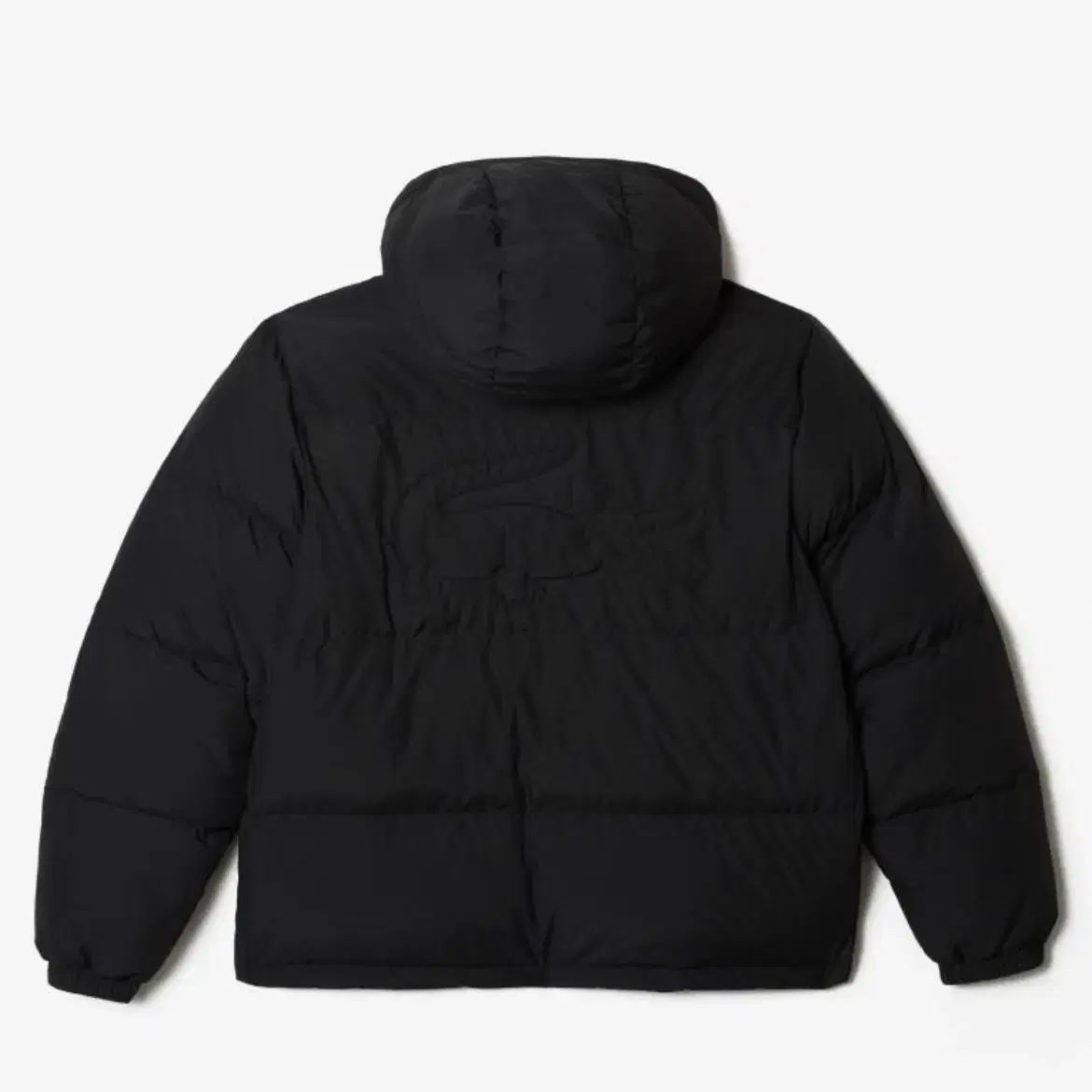 LACOSTE 남성 경량 후드 다운 푸퍼 (black)