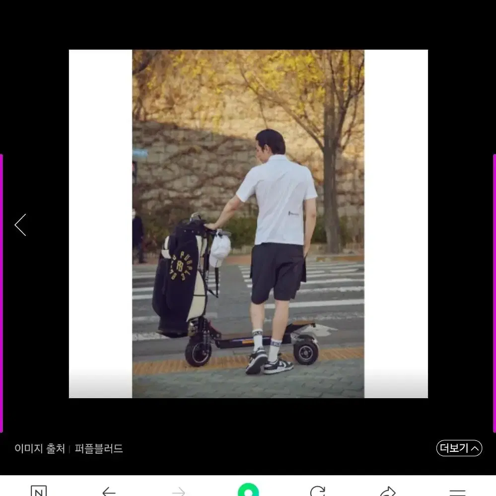 퍼플 골프백