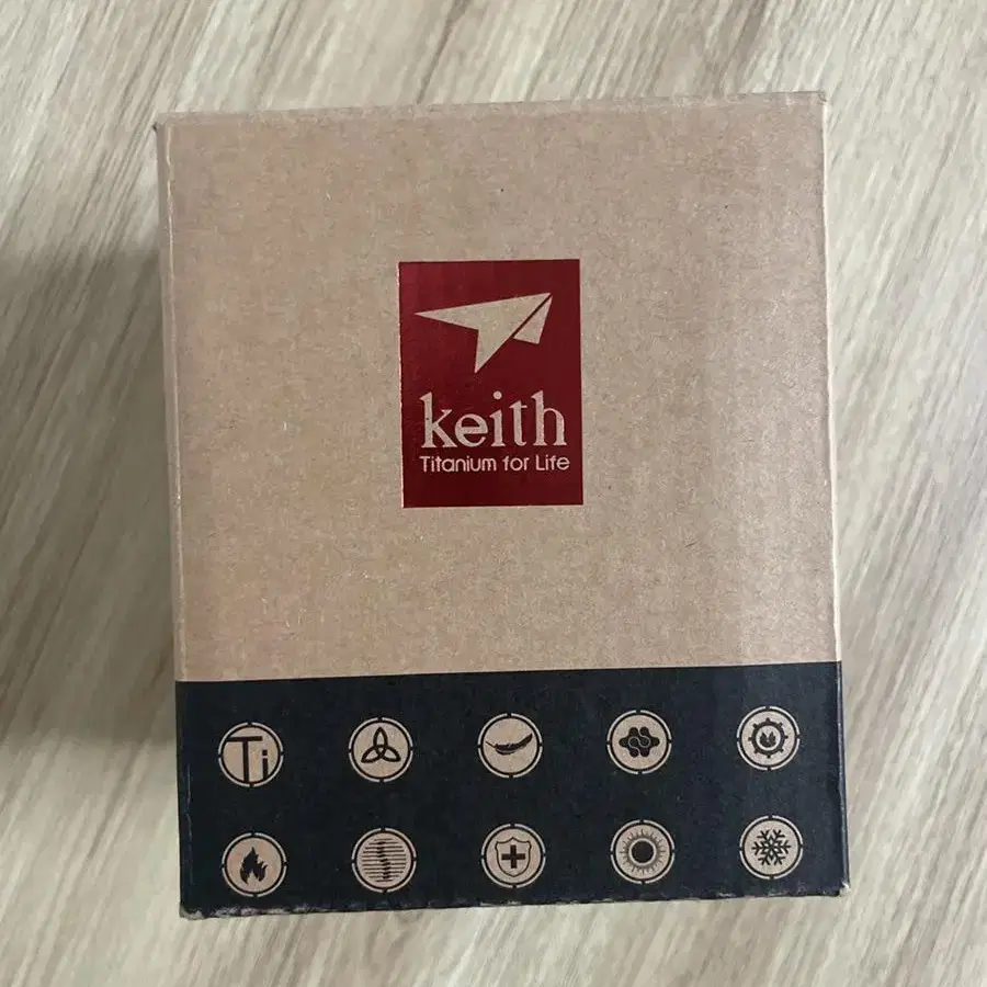 (미사용) keith 4피스 티타늄 더블 월 머그 세트 캠핑 컵