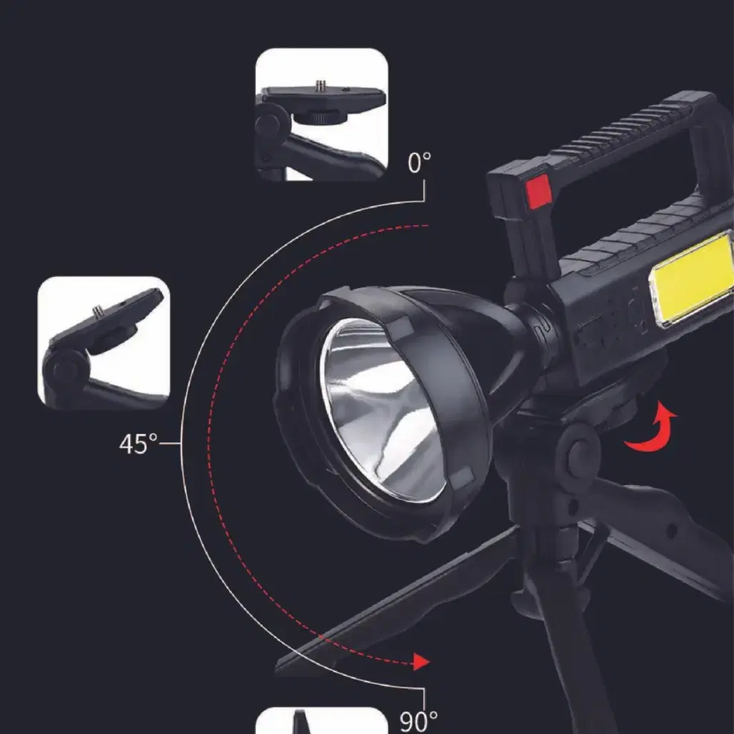 (삼각대 증정) 집중광 면발광 LED 랜턴 손전등 낚시 캠핑 해루질