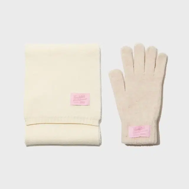 락피쉬웨더웨어 FLUFFY KNIT MUFFLER&SHORT GLOVES