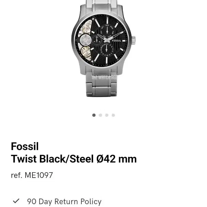 Fossil 파슬 트위스트 쿼츠 시계 ME1097