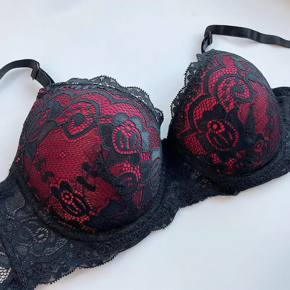 섹시 레이스 볼륨업 지압 브라 티팬티 세트 3129 red set