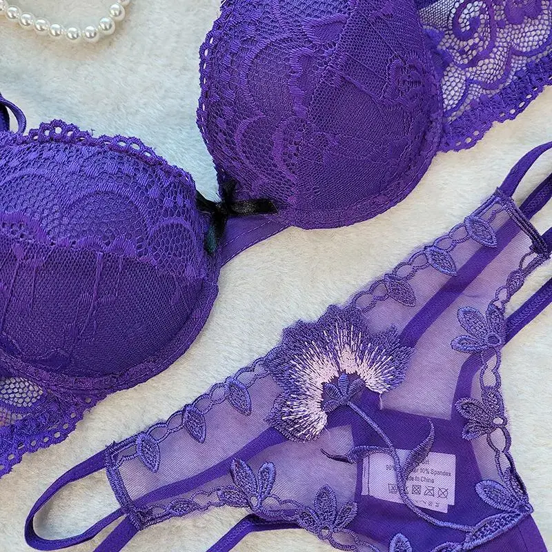 센스걸 섹시 브라 티팬티 세트 Bs 5047 T834  보라 SET