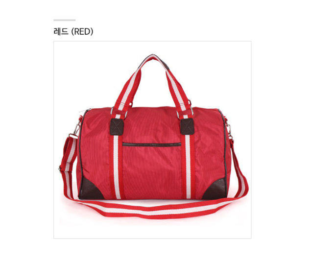 [New Products] Boston Bag Travel Bag Travel Bag Boston Bag Erga Red