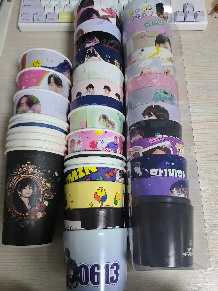 Bangtan Shankar Cupholder Paper Cups