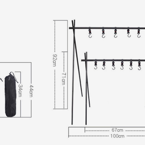 무배 접이식 캠핑 거치대 캠핑취사용품 캠핑용품 행거 캠핑걸이