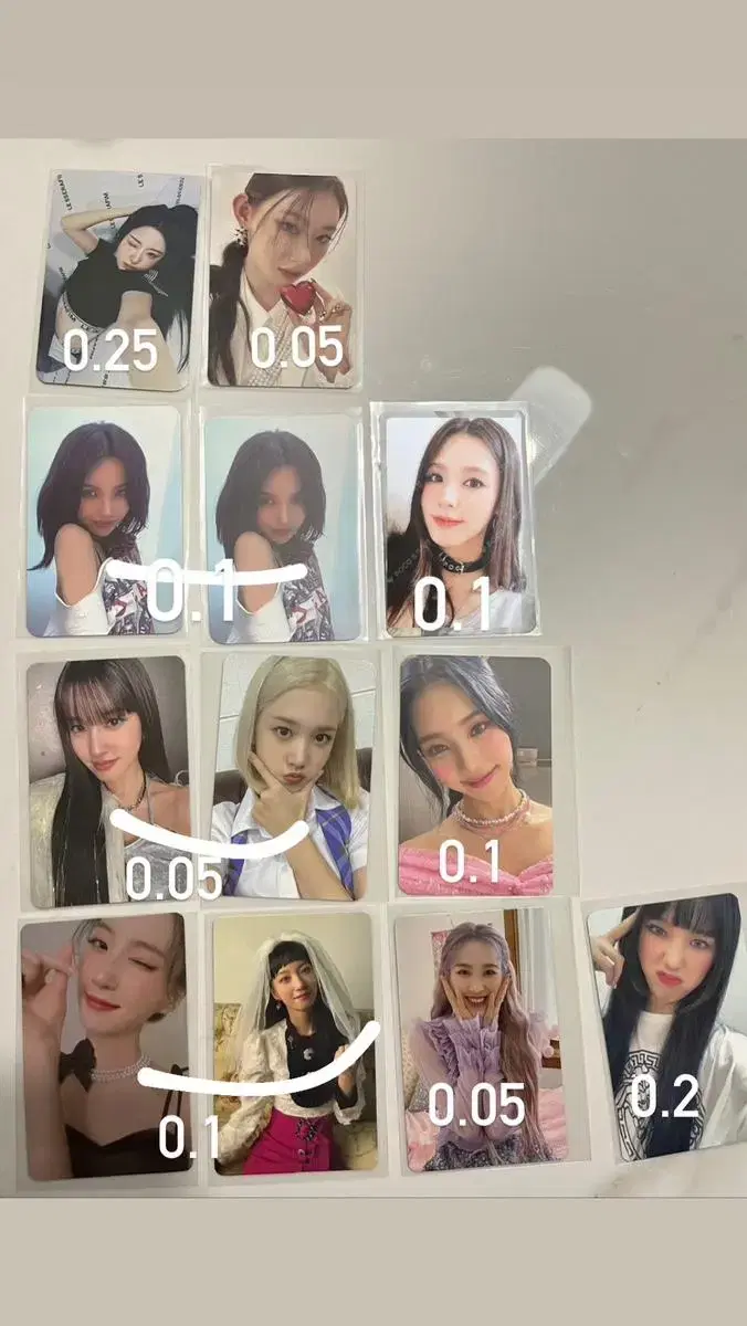 Le sserafim itzy gidle stayc oh my girl Photocards