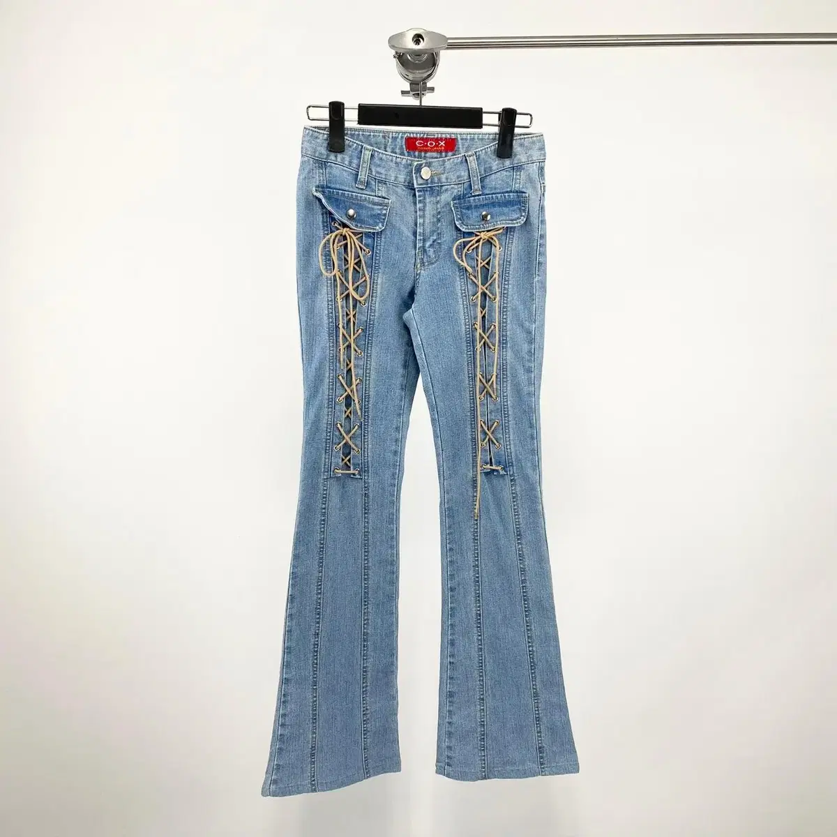 빈티지 COX COSMO JEANS 레이스업 부츠컷 데님팬츠