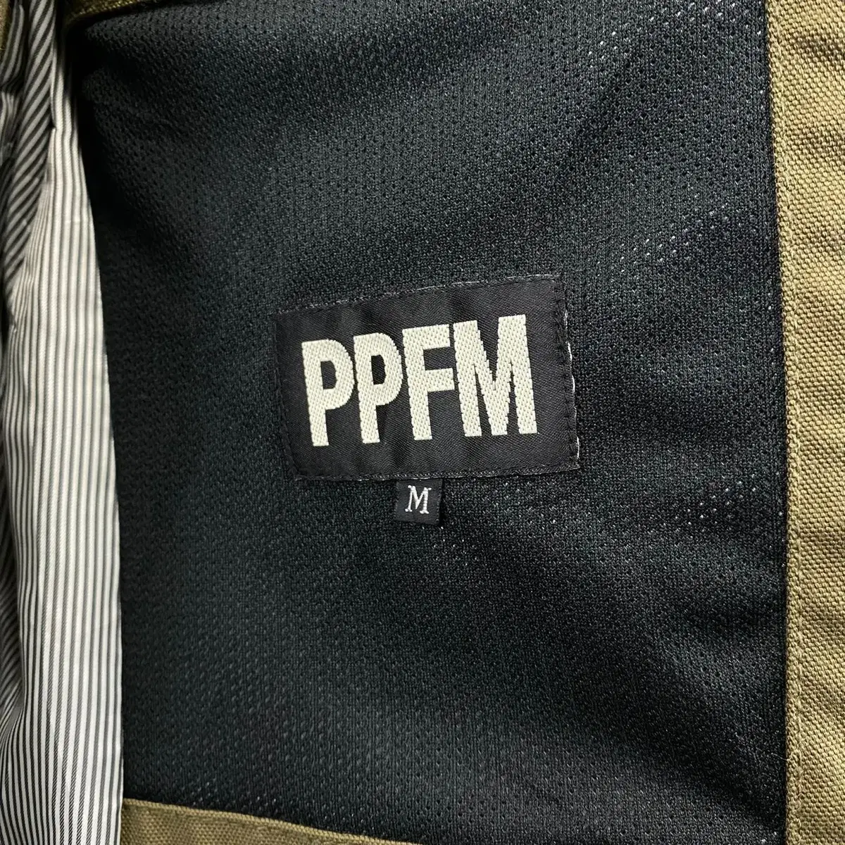 빈티지 PPFM 나일론 페브릭 쓰리 버튼 자켓