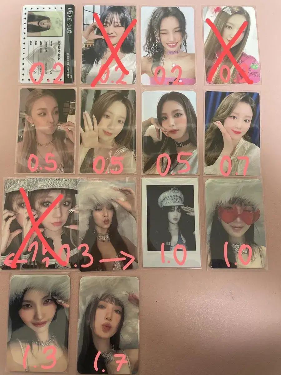 WTS gidles photo kard soyeon miyeon minnie yuqi shuhua 정규2집