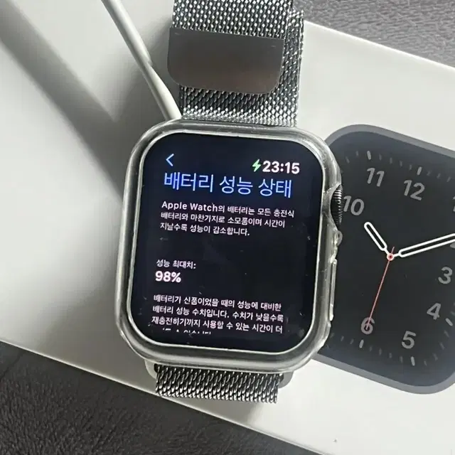 애플워치 se 스페이스그레이 44mm 밀레니즈루프