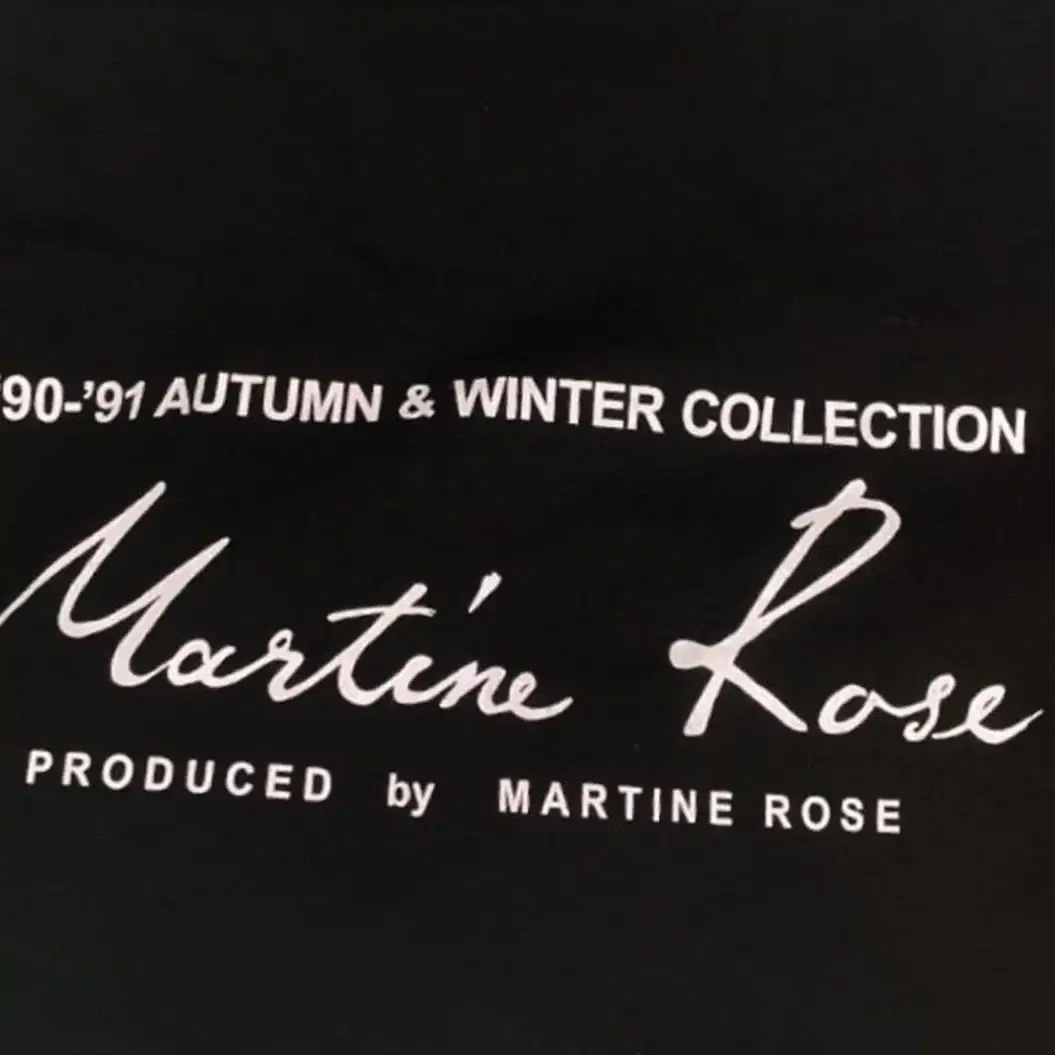 마틴로즈 로고 프린트 크루넥 martine rose