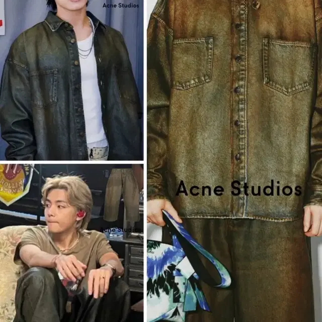 Acne studio 데님 버튼업 오버핏 셔츠( M/L size)