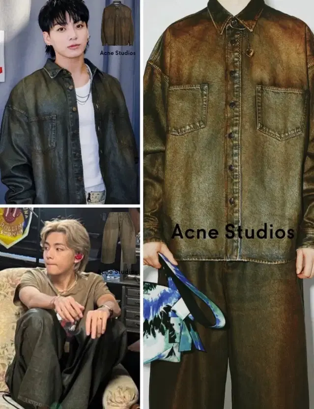 Acne studio 데님 버튼업 오버핏 셔츠( M/L size)