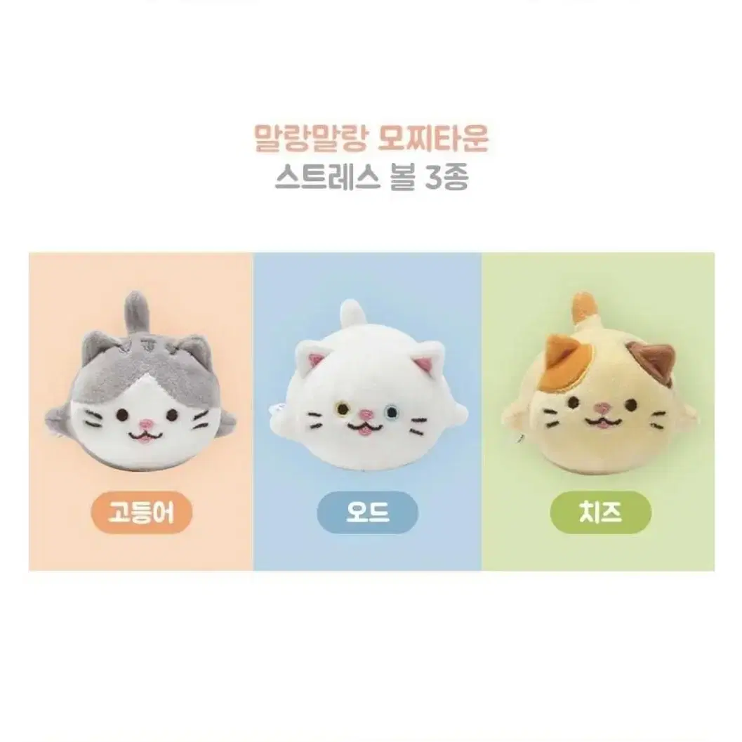 미개봉) 모찌타운 스트레스볼 꾹꾹이 말랑고양이